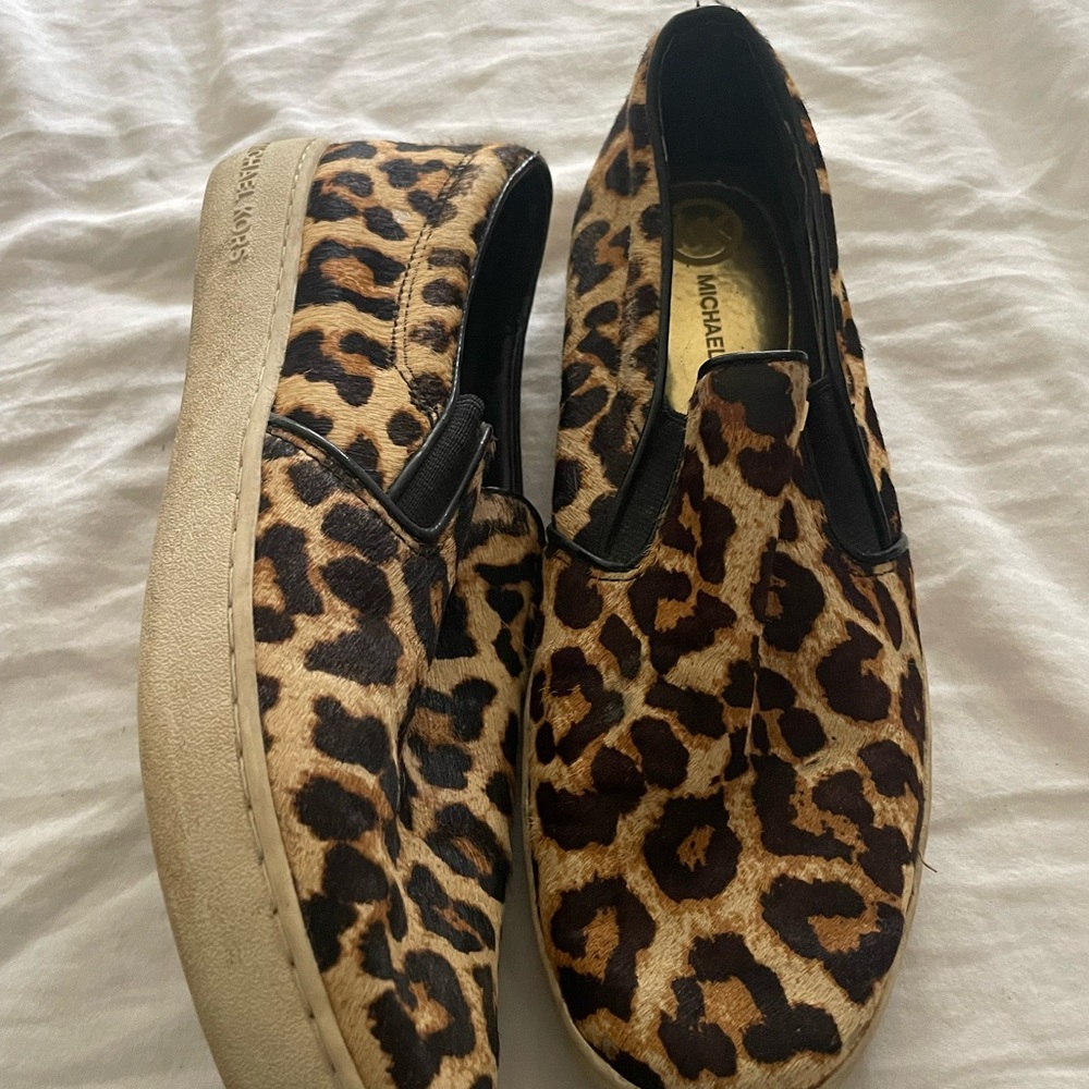 Michael Kors Animal Print Slip-On Shoes